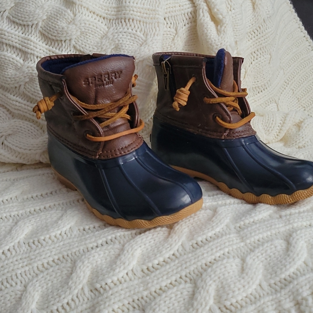 Sperry saltwater duck boots toddler size 10M
